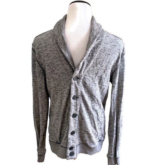 Kenneth Cole Reaction Gray Shawl Collar Cardigan - Picture 2 of 7